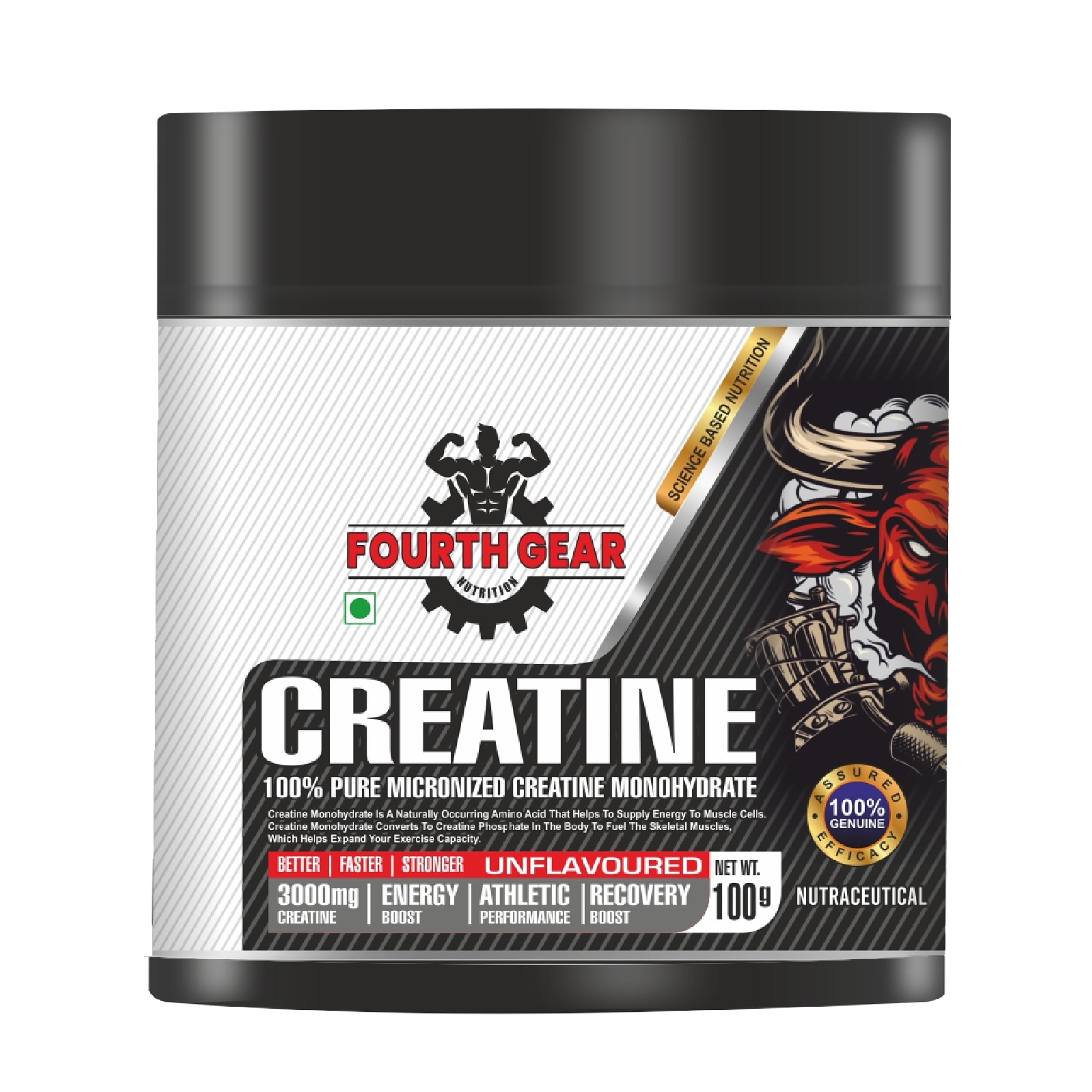 FOURTH GEAR 100% Pure Micronized Creatine Monohydrate | Better, Faster, Stronger UNFLAVOURED 3000 mg Creatine Powder Supplement to Energy Boost, Athletic Performance and Recovery Boost (B0DF5FL77G) Amazon Price History, Amazon Price Tracker