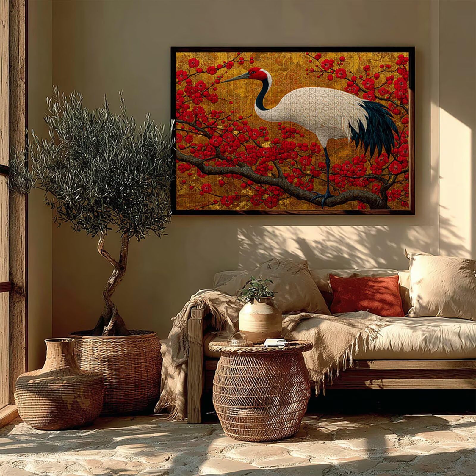 Puzzle Arte con Scatola Animale, Albero Puzzle Legno 5000 Pezzi Adulti 156x105cm, Attività di Intrattenimento ad Alta Difficoltà, DIY Classici Gioco, Jigsaw Per Tutta La Famiglia, Regalo, 8-5216