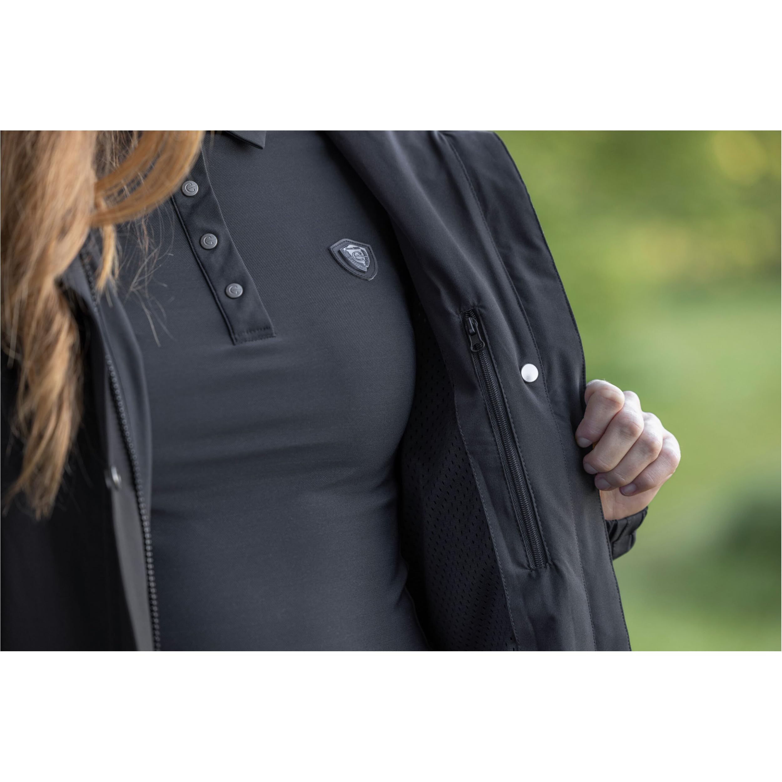 Covalliero - Damen Regenmantel – extra lange Regenjacke mit Reitschlitz in vielen Farben – wasserdicht & windabweisend – Regenponcho zum Wandern & Reiten – Reitbekleidung in Größe XS - XL
