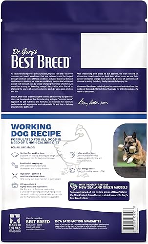 Miniatura 3 de Best Breed Dieta para perros de trabajo hecha en Estados Unidos comida seca natural alta en calorías para perros  4 libras