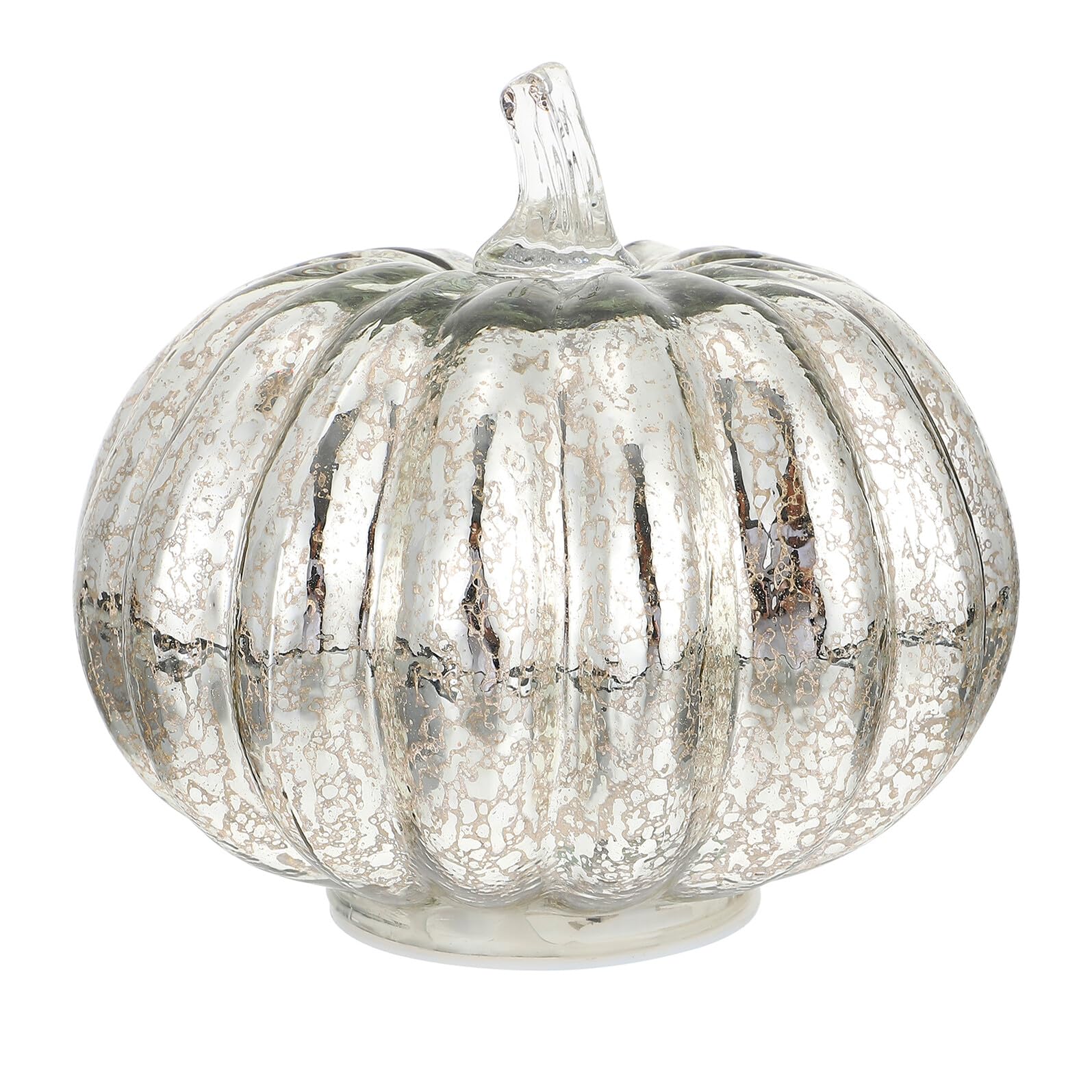 Halloween LED Świecąca Lampa Dyniowa Ze Srebrnym Efektem Migotania bez Baterii Dekoracja Imprezy Dom i Bar Bezpieczna i Flameless