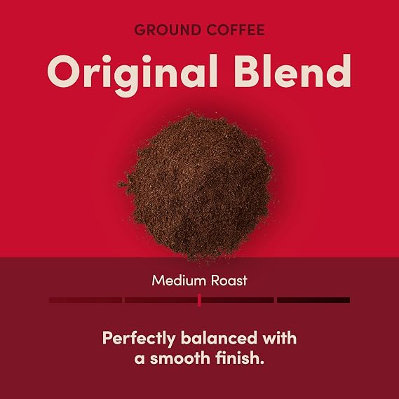 Tim Hortons Original Blend 100% Arabica Ground Coffee Canister 30oz