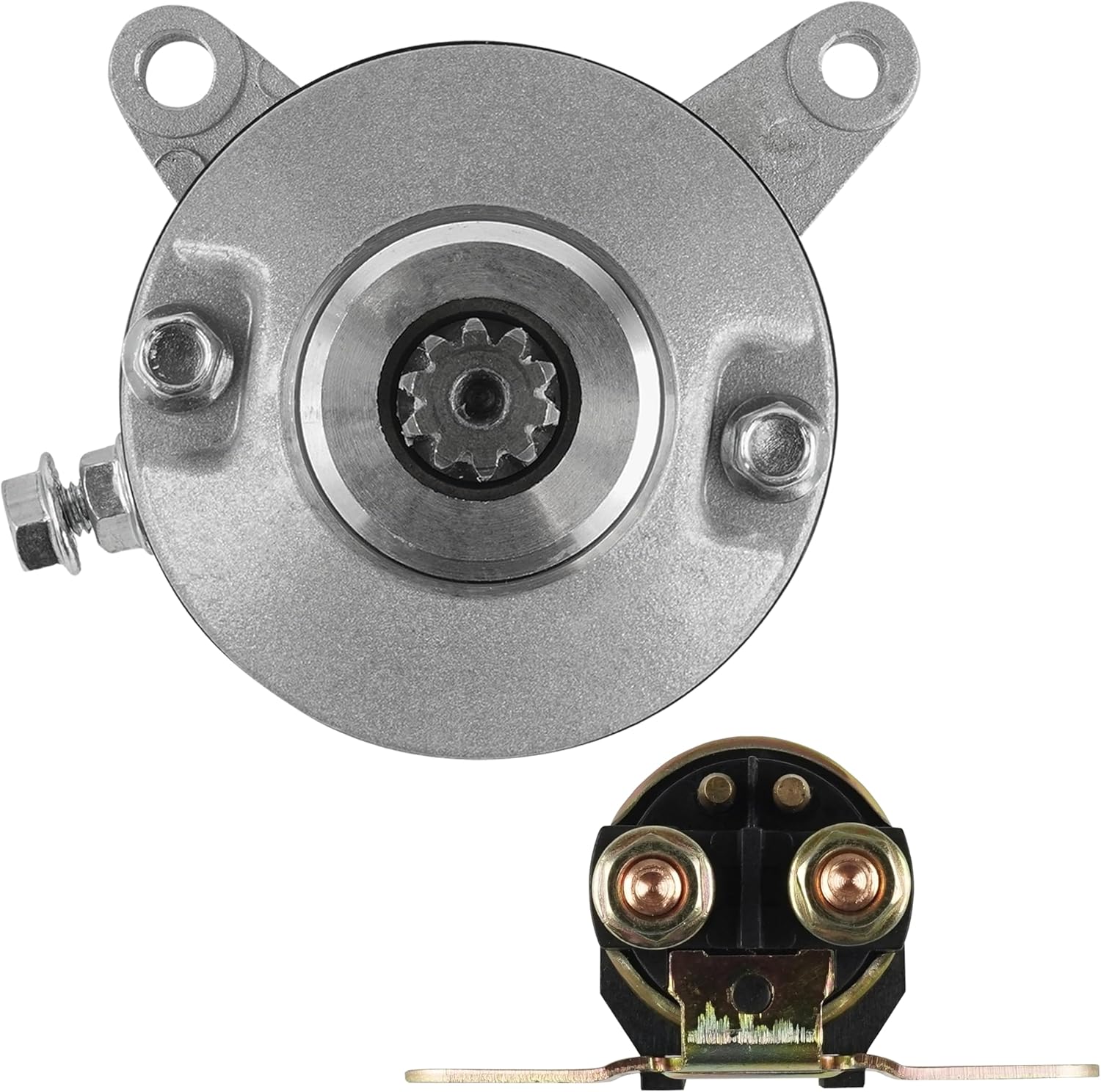 Caltric Starter & Solenoid Relay Compatible With Suzuki 160 Ltf160 Lt-F160 Quadrunner 1991-2001