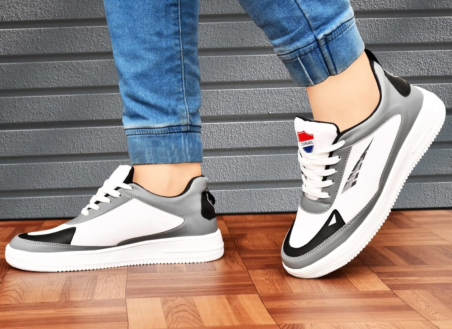 BEM Breathable Knitted Upper Premium Canvas Casual Lace up Sneaker Shoes for Boys & Men Lightweight Shoes for Running, Walking, Training, Gym Shoes, Branded Shoes 2