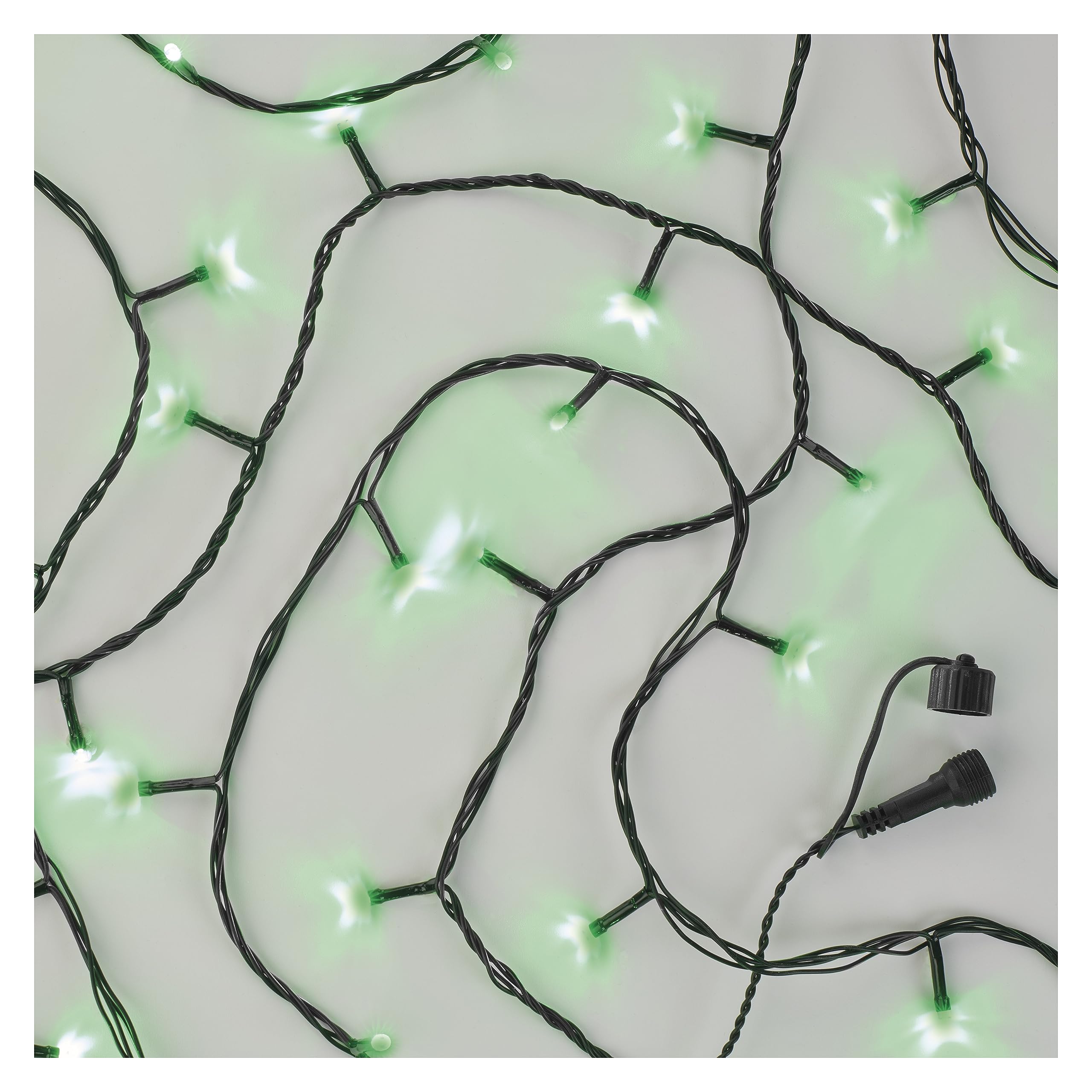 EMOS Connect System 10m Lichterkette Standard, Weihnachtslichterkette mit 100 LEDs, Erweiterungskomponent C (ohne Verbindungskabel und Adapter), IP44 für Innen und Außen, grüne Lichtfarbe