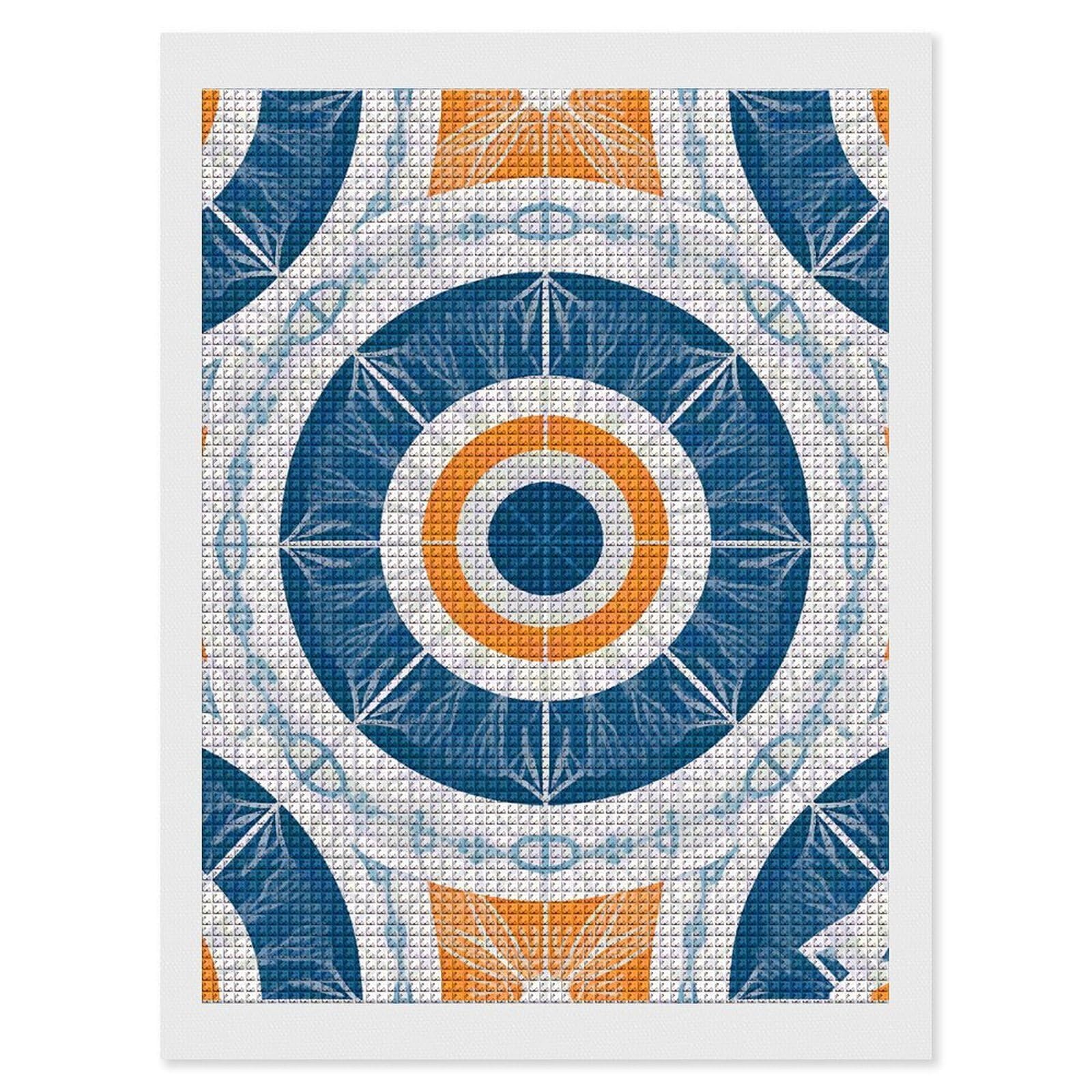 FodPand Art Deco Sunset 5D Diamond Painting Kits for Adults Beginners Full Drill Square Diamond Dots Pictures Gem Art Supplies for Home Wall Room Decoration DIY Craft Set Gift 12x16