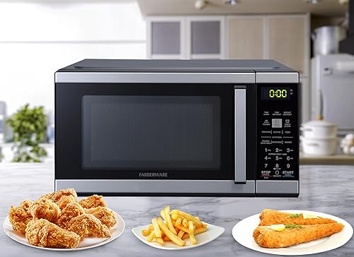 Miniatura 5 de Farberware Horno microondas de encimera de 0.9 pies cúbicos - 900 vatios de potencia, configuración de cocción automática, descongelación, fácil