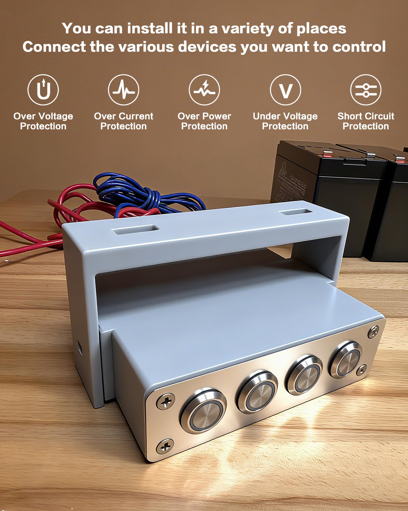 Pannello Interruttori Iztoss 6 Pulsanti - Alluminio Per Barche, Camper E Caravan, Impermeabile IP65 - Foto 14