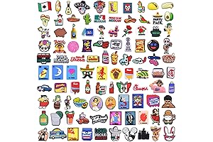100Pcs Mexican Shoe Charms for Clogs & Sandals
