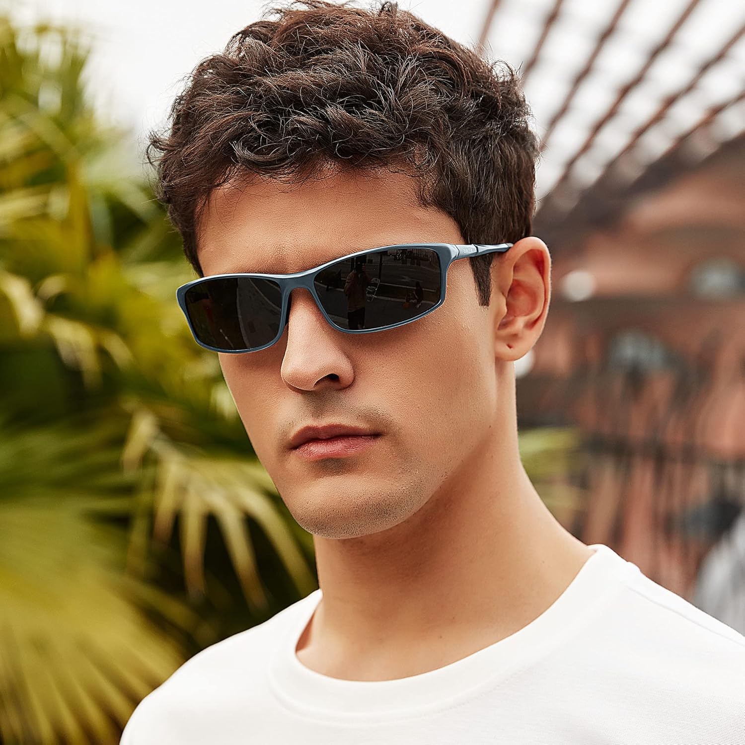 BIRCEN Polarized Mens Sunglasses: UV Protection Sports Shades for Men Women Sport Driving with Al-Mg Frame