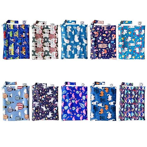 Miniatura 2 de Flockthree - Cambiador de pañales impermeable para bebé con bolsa de almacenamiento (28.7 x 19.7 pulgadas), lavable, lavable, reutilizable, a prueba