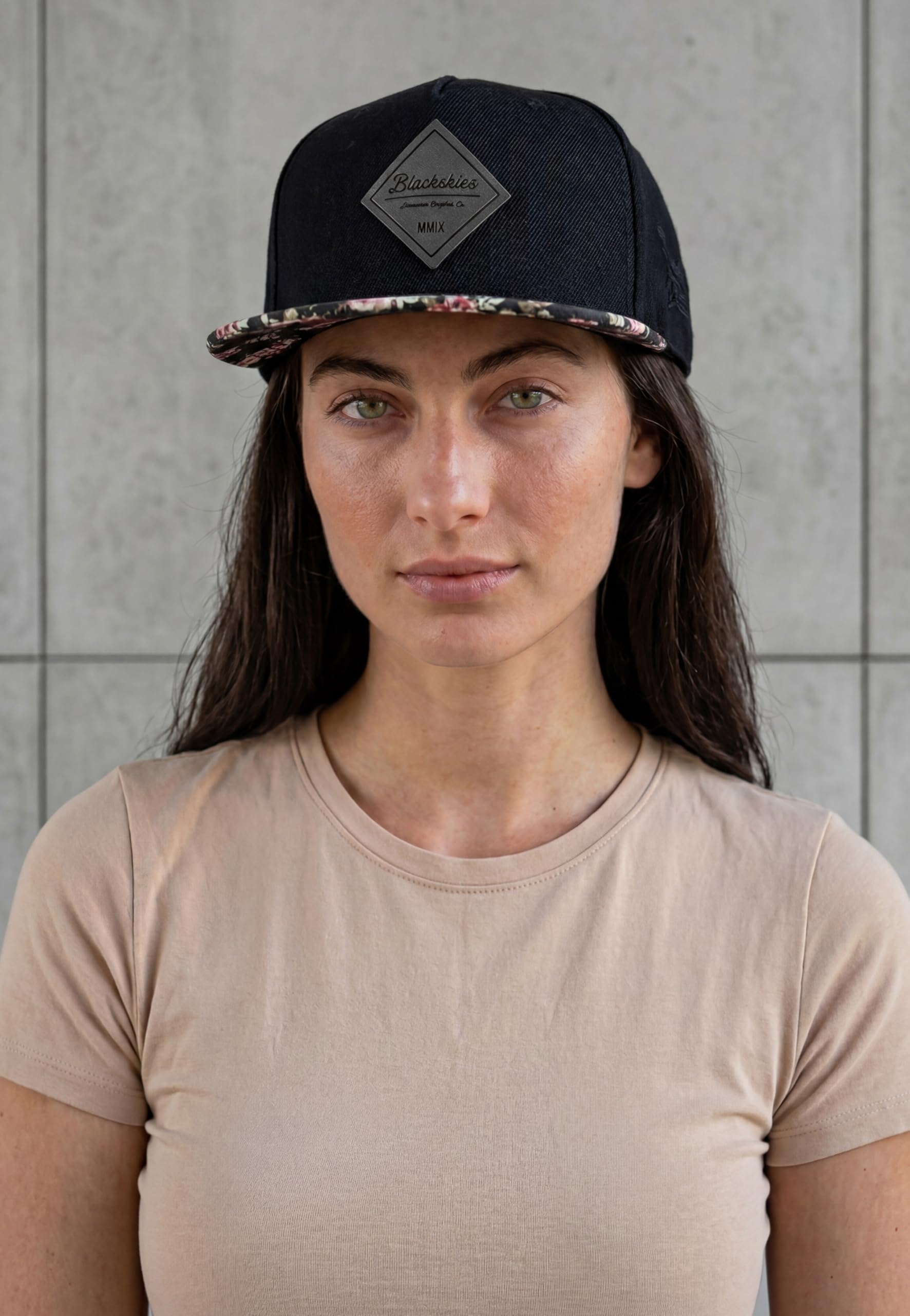 Blackskies® Black Beauty Snapback Cap | Baseball Cap Basecap Hommes Femmes Floral Rose Casquette - 4