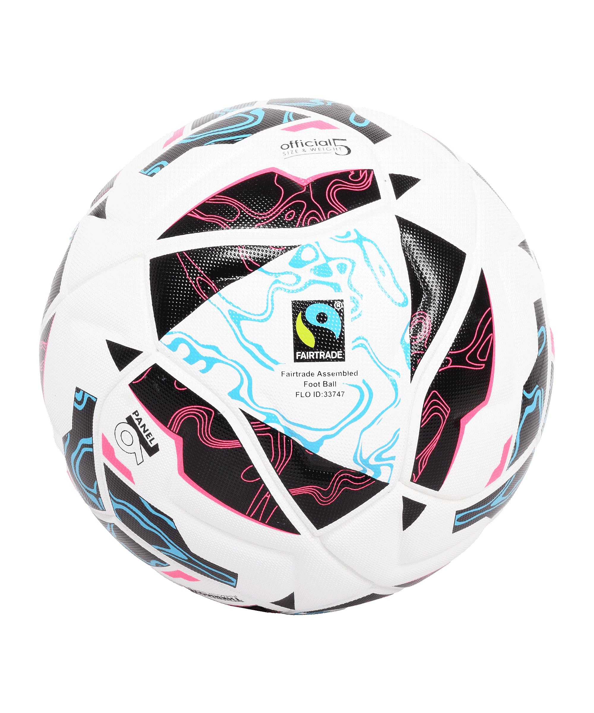 Cawila Liga Triton Matchball Größe 5, Fairtrade-zertifizierter Thermo-Bonded Fußball, Profi-Spielball für Verein & Training