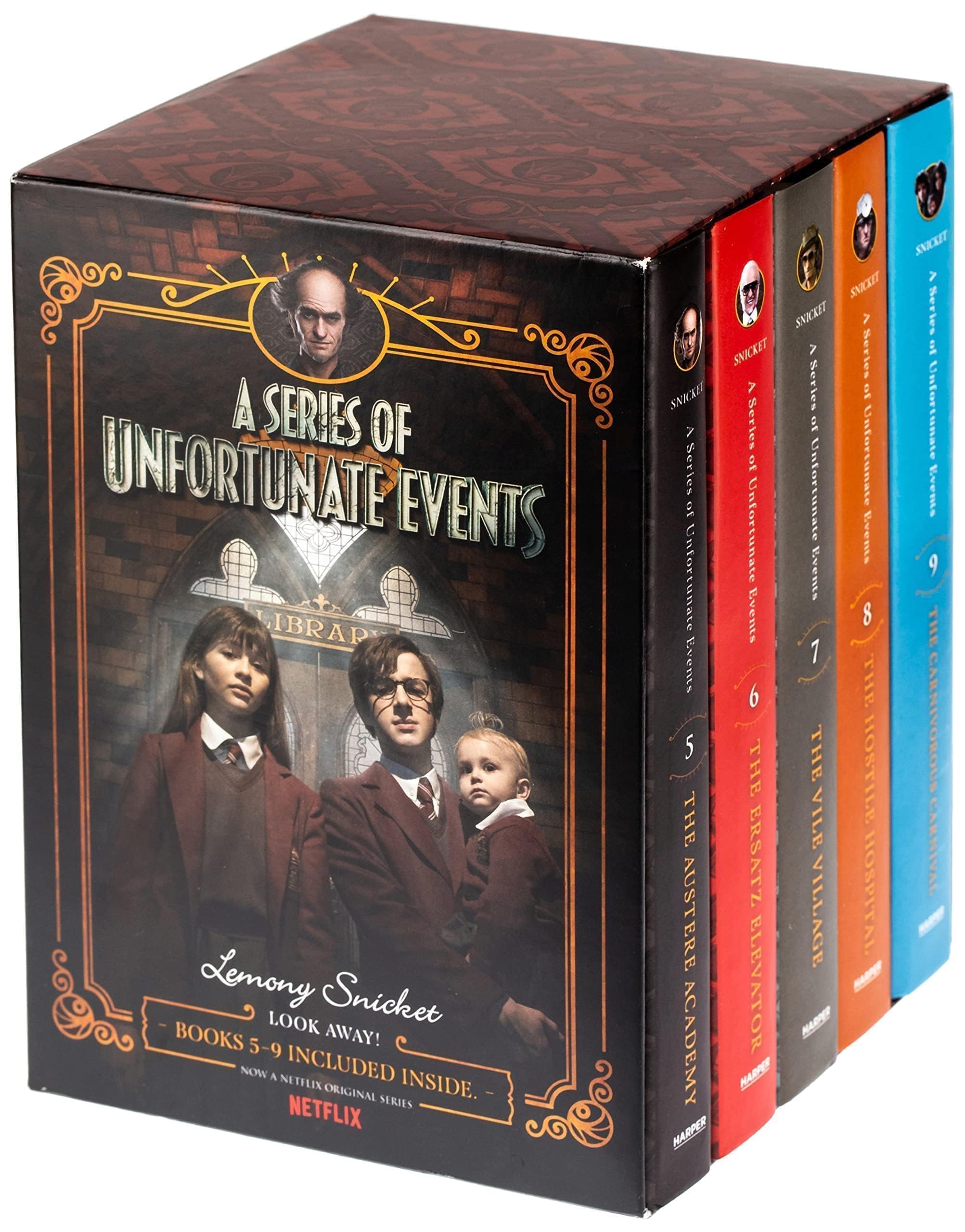 A Series of Unfortunate Events #5-9 Netflix Tie-in Box Set - Image 2