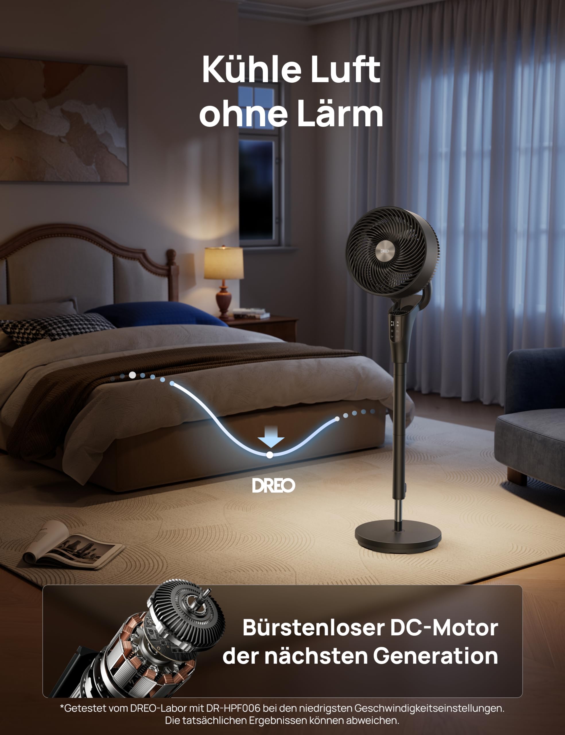 Dreo Leiser Standventilator für Schlafzimmer [Verbessert] – Bild 4