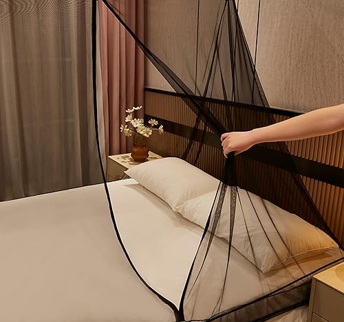 Miniatura 6 de Mengersi Mosquitera para cama, dosel de cama, mosquitera para patio, tienda de campaña, cortinas de cama, campamento, ropa de cama, patio para