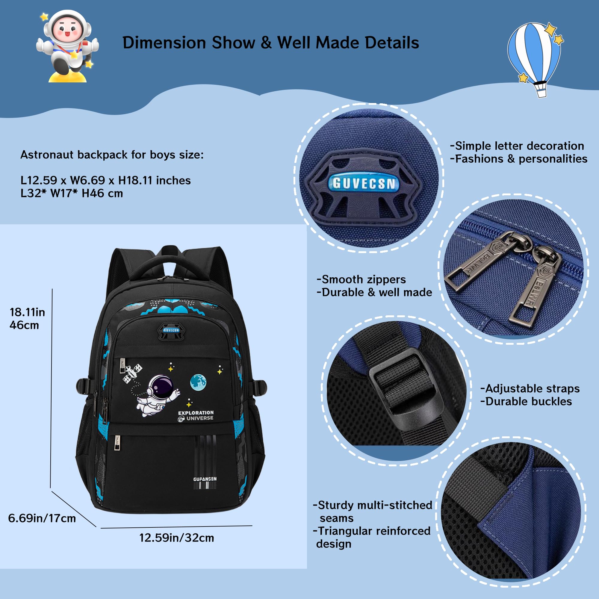 MITOWERMI Bagaż — dla dzieci Unisex-dziecko Backpack for Boys (1 w zestawie)