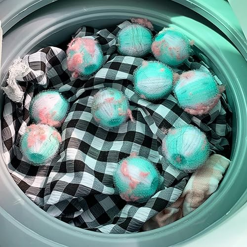 Miniatura 6 de Removedor de pelo de mascotas 2022 para lavandería, 12 unidades, removedor de pelusa, reutilizable, a máquina, secado a máquina, recogedor de pelo