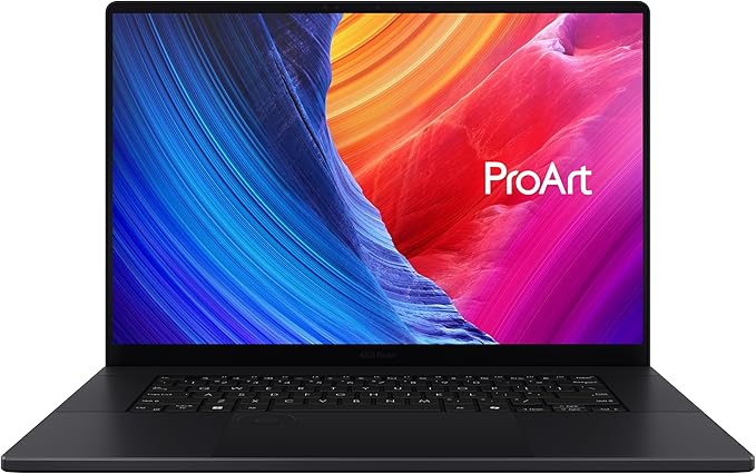 ASUS ProArt P16 H7606WP, Notebook con display 16" OLED, Glossy, 120Hz, AMD Ryzen™ AI 9 HX 370 Processor, RAM 32GB, 1TB SSD, WIN11 Home, Nero