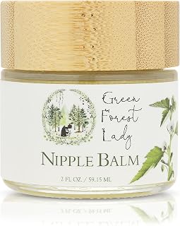 Organic Nipple Balm | Breast Feeding Essentials | Lanolin-Free, Gluten-Free | Relieves Soreness, Dryness, Cracking | Nursing Balm | Provides Protective Layer - 2 FL. OZ.
