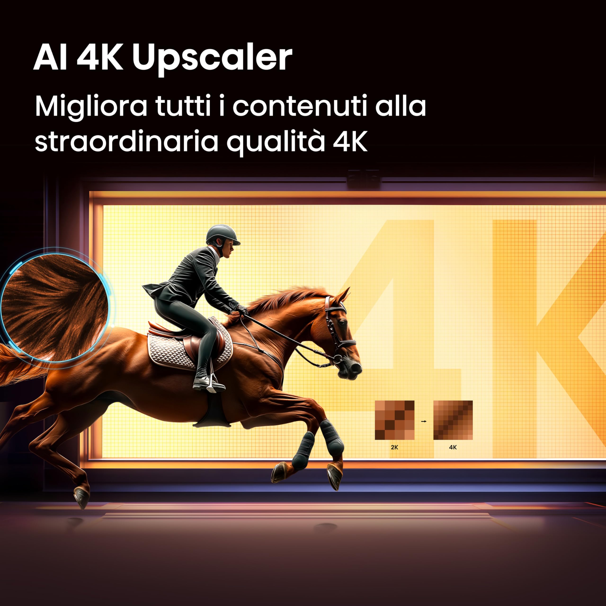 Hisense Smart TV QLED 55" 4K 55A7S, 60Hz, Audio Dolby Atmos, Designed Unibody Slim, VIDAA OS con 1000+ APP, Dolby Vision IQ, HDR 10+, Game Mode Plus, BT, Wifi, Alexa Built-in, AirPlay2, lativù 4K