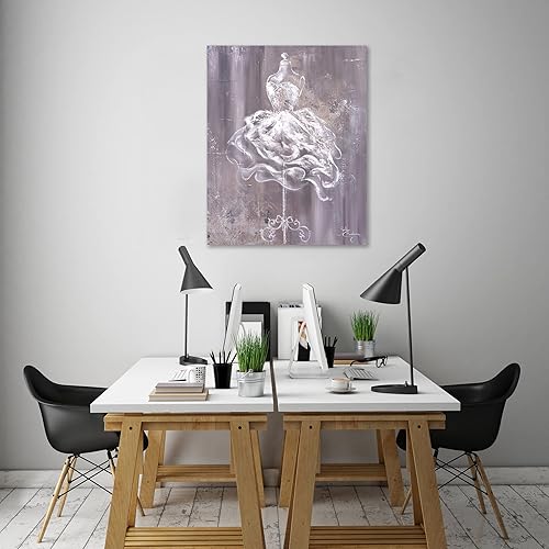 Miniatura 5 de Jaxson Rea Isabella Karolewicz - Lienzo envuelto en galería de alta costura vintage, 32 x 40 pulgadas