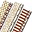 Hallmark Reversible Christmas Wrapping Paper (3 Rolls: 120 sq. ft. ttl) Merry Holidays, Snowflakes, Snowmen, Red Stripes