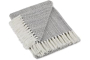 DII Herringbone Stripe Summer Throw Blanket for Couch