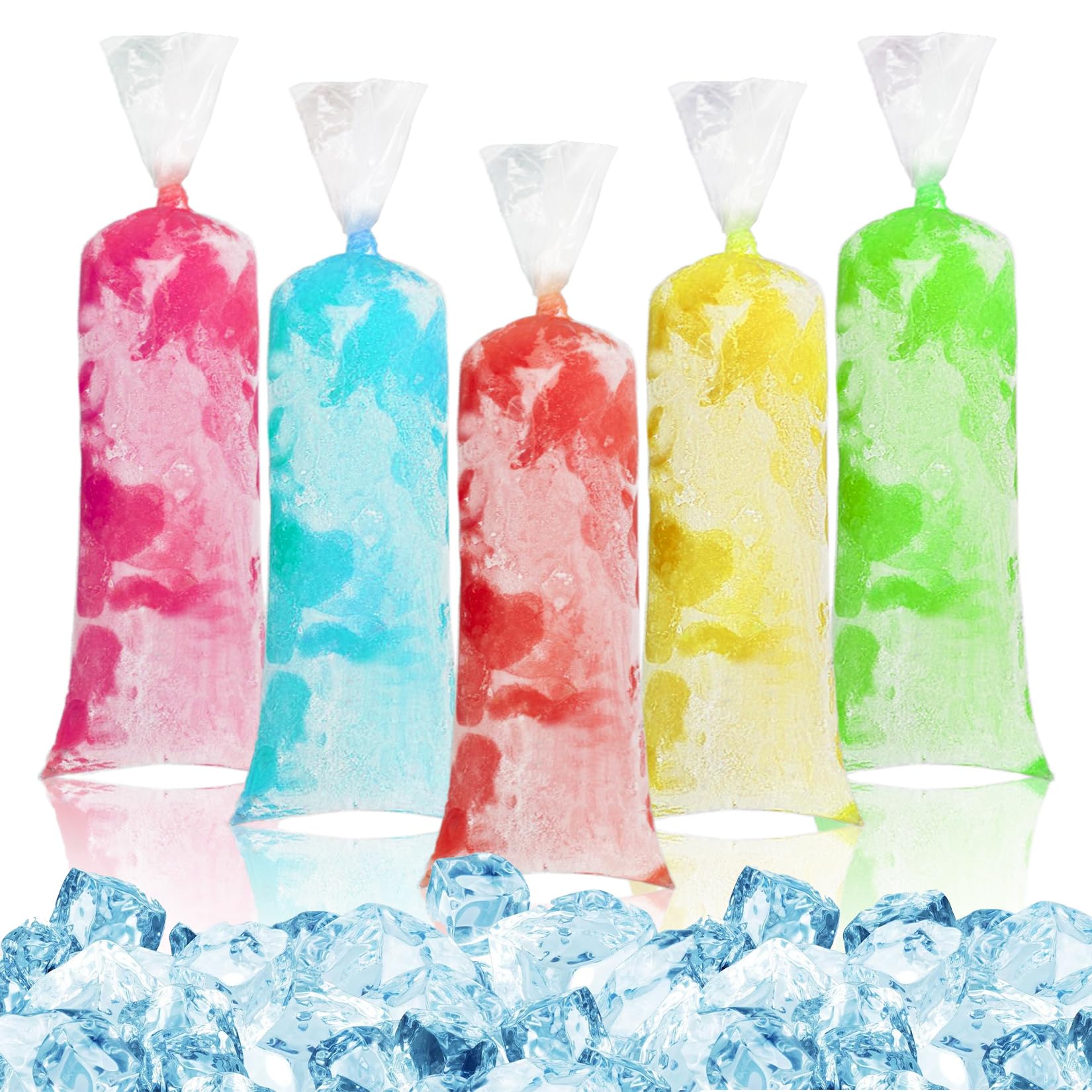 MAQIHAN 190 Ice Candy Plastic Bags - 4x12 Disposable Bolis Ice Pop Bags | Bolsas para bolis de hielo mexicanos, Bolsas para helados caseros, Popsicle Mold Bags for Ice Cream Smoothie, Beach Essential