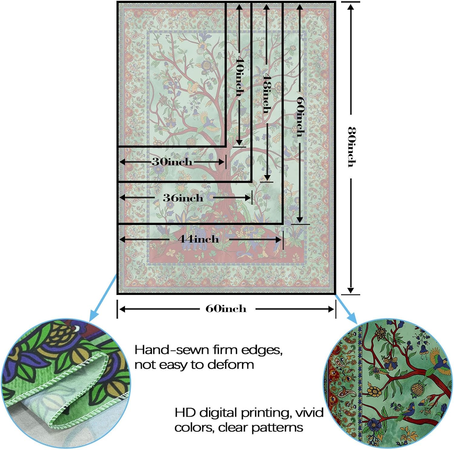 Tapices Decorativos De Bosque Con Sol – Pack De 2, Diseño Vertical, 33x116 Cm, Perfectos Para Colgar En Pared O Puerta