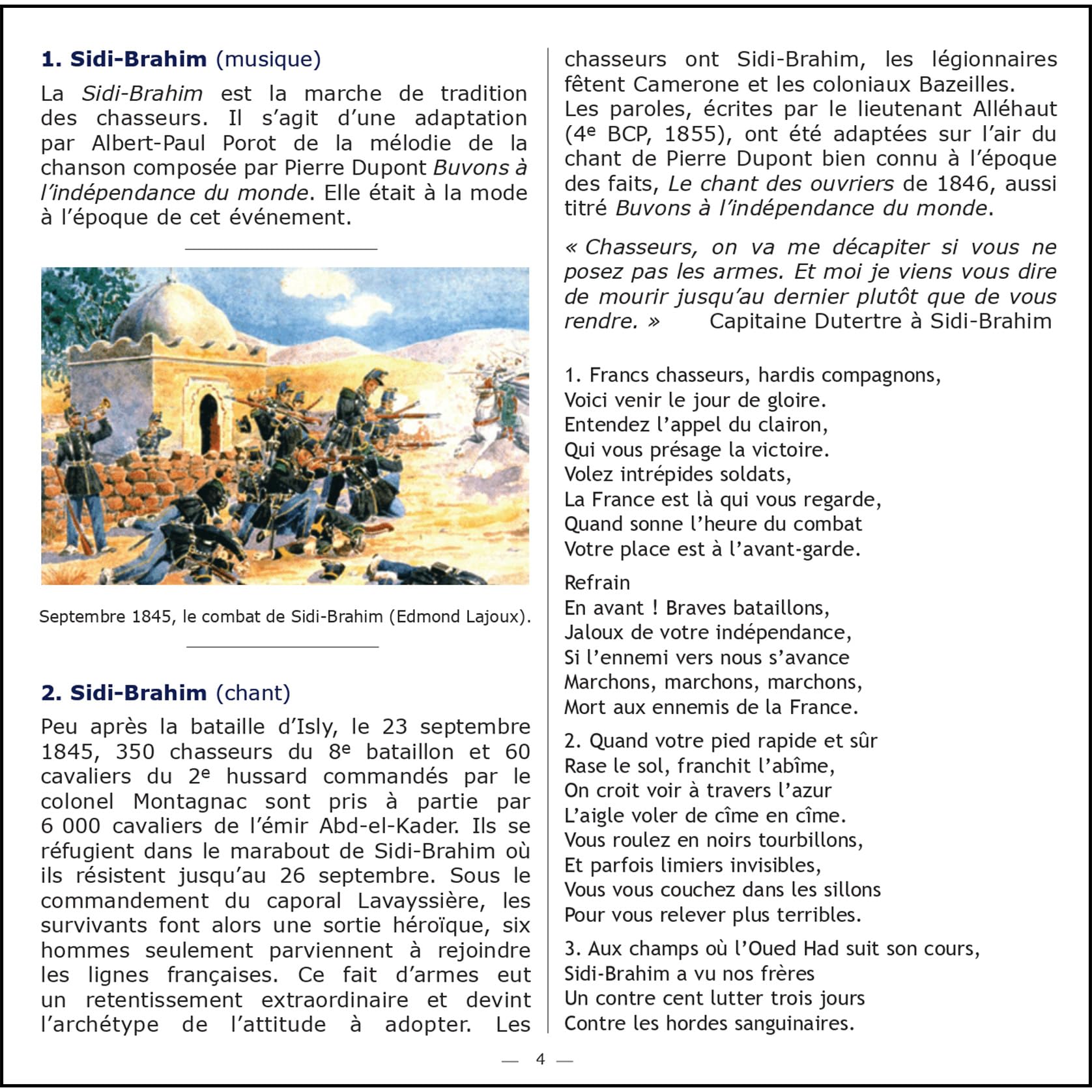 Chants des chasseurs