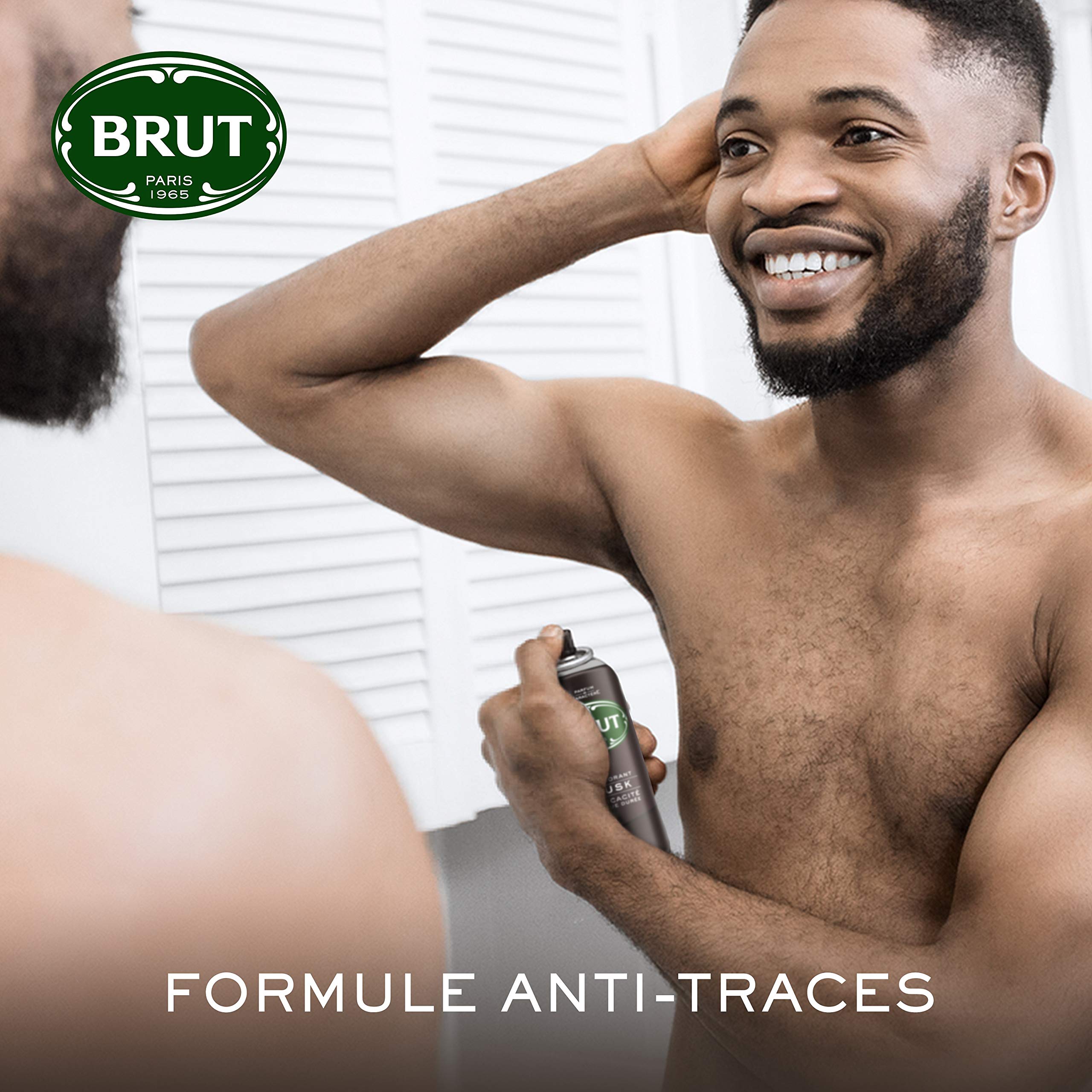 Brut Musk Déodorant Homme Spray Anti-Traces et Efficacité Longue Durée (Lot de 6x200ml)