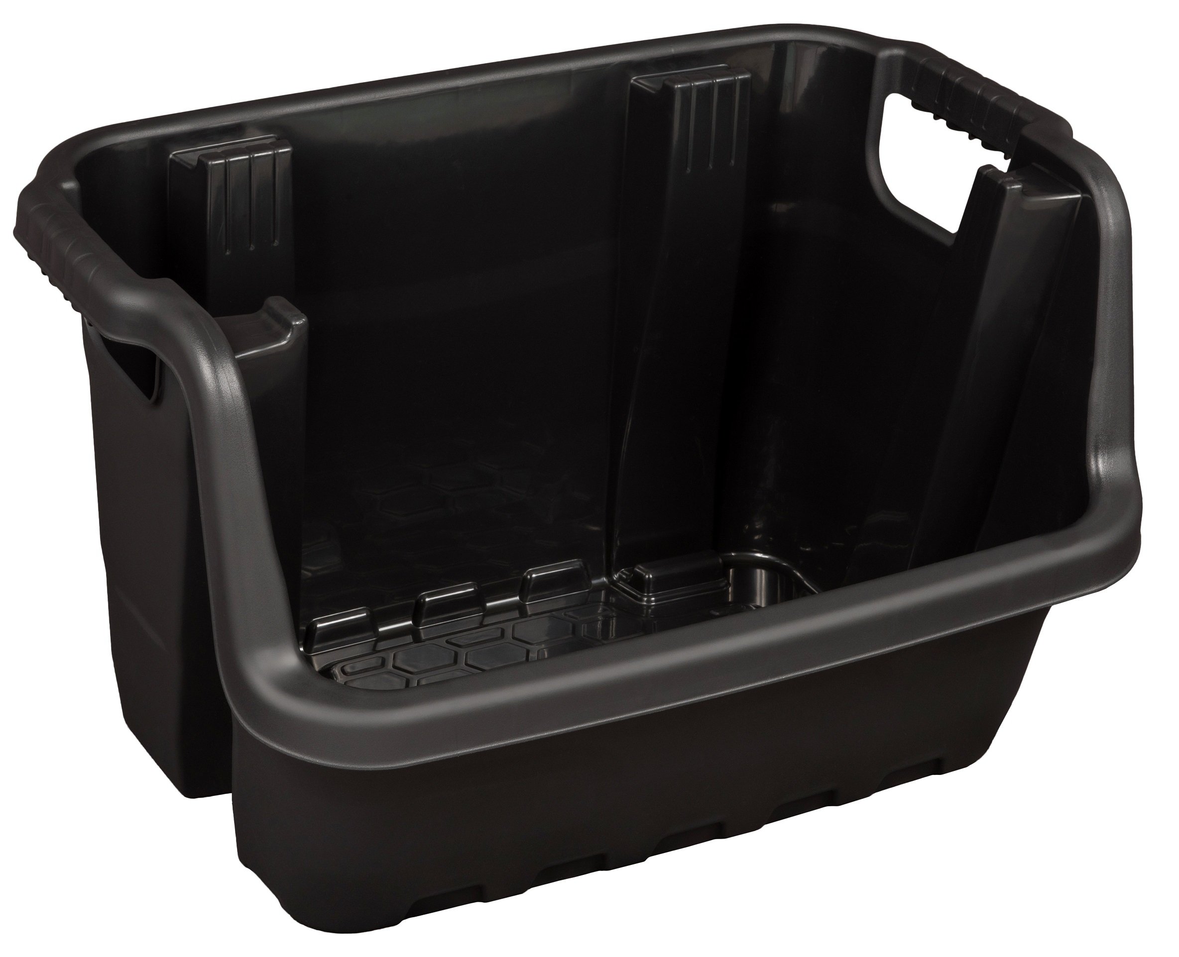 Solent Plastics 35 Litre Stacking Picking Plastic Open Fronted Recycling Plastic Storage Box Bins (4)