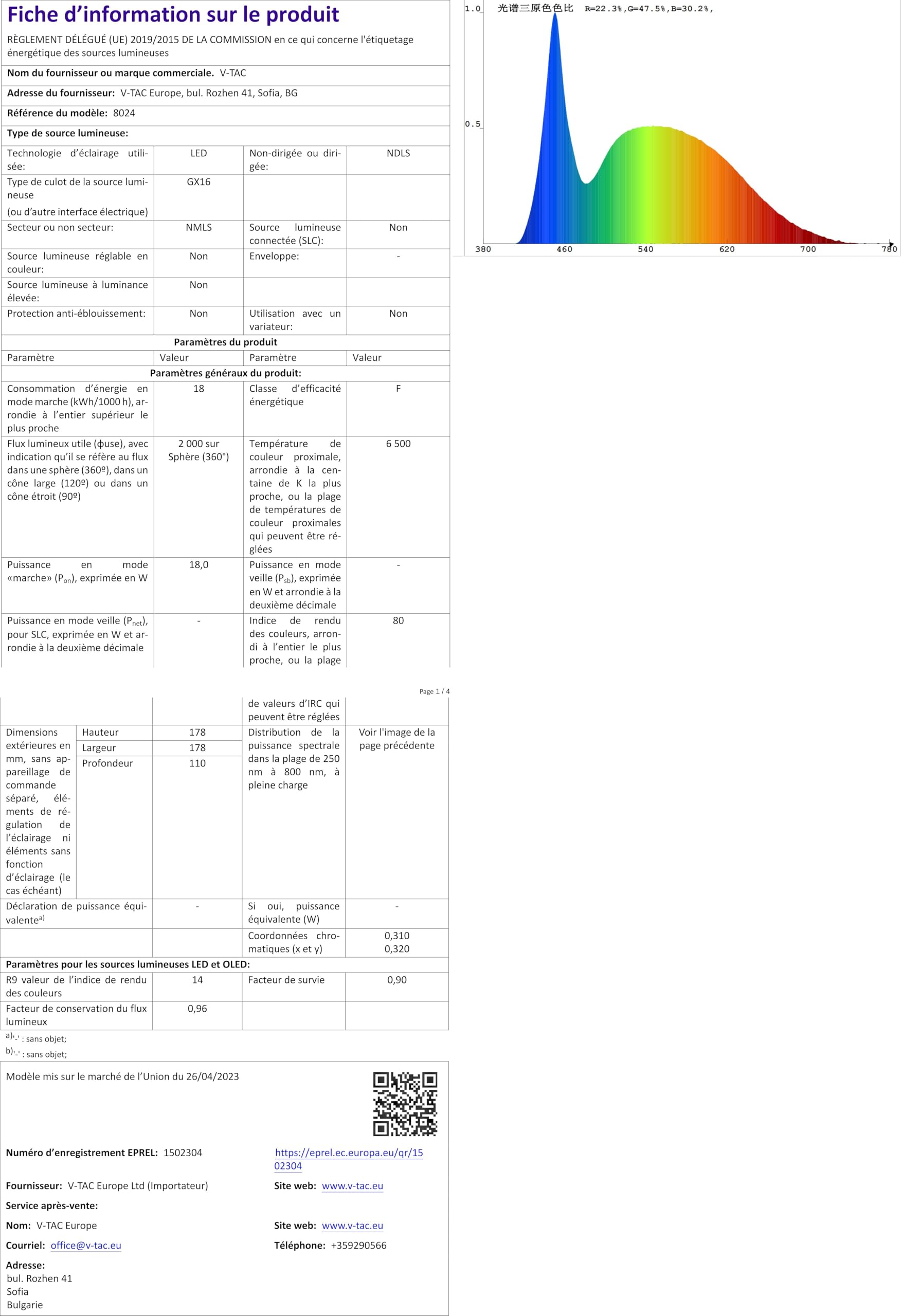 V-TAC Lampada Led da Piscina 18W - PAR56 - Lampada in Vetro Antiurto per Illuminazione Piscine e Fontane - 2000 Lumen - Luce Subacquea - Risparmio Energetico - IP68 - Luce Fredda (Confezione da 2)
