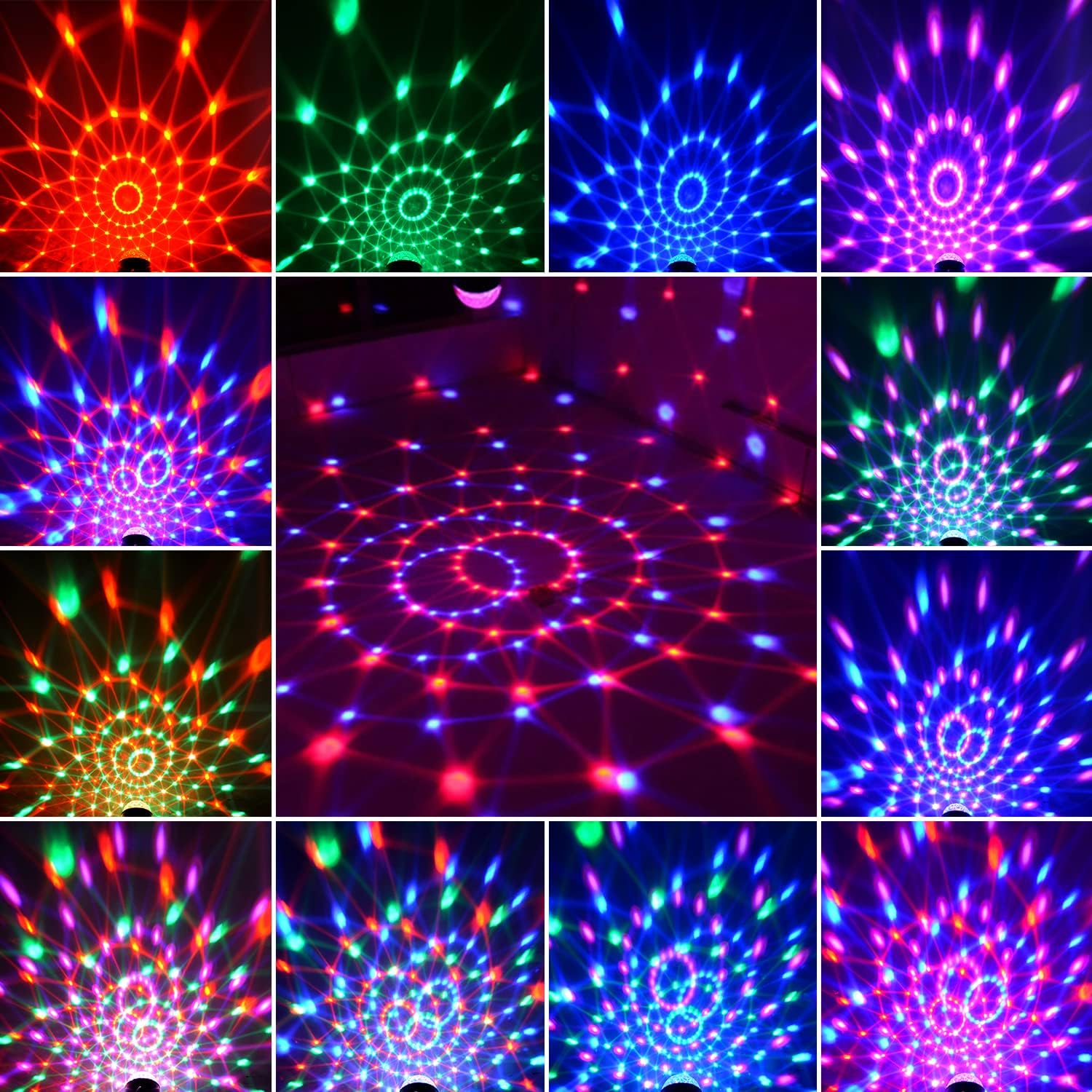 Disco Light, Sound Activated Party Light with USB Cable, RGB Disco Ball