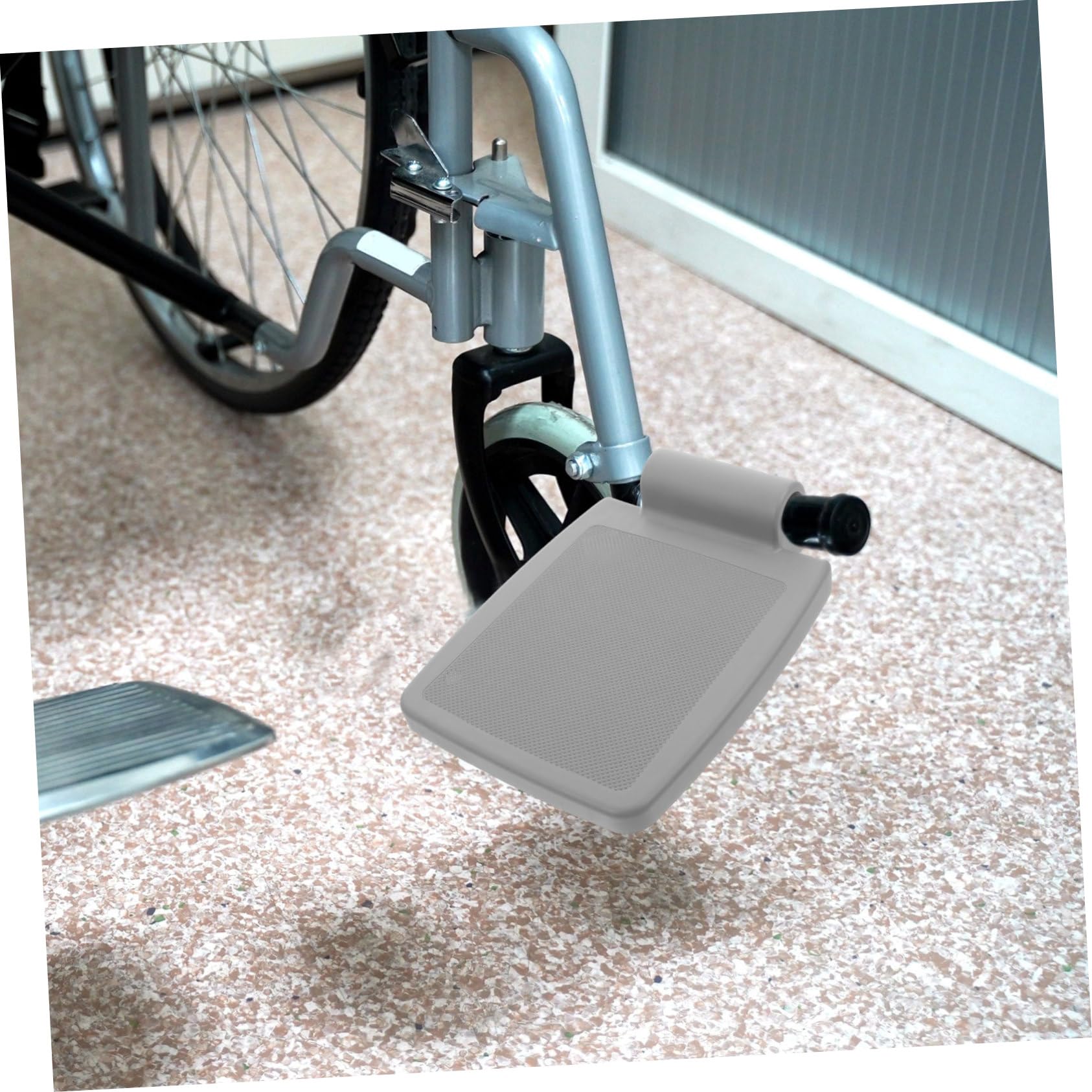 Healvian 6piezas Reposapiés De Rueda Para Sillas De Ruedas De Accesorios De Repuesto Diseño Seguro y Cómodo Compatible La Mayoría De Sillas