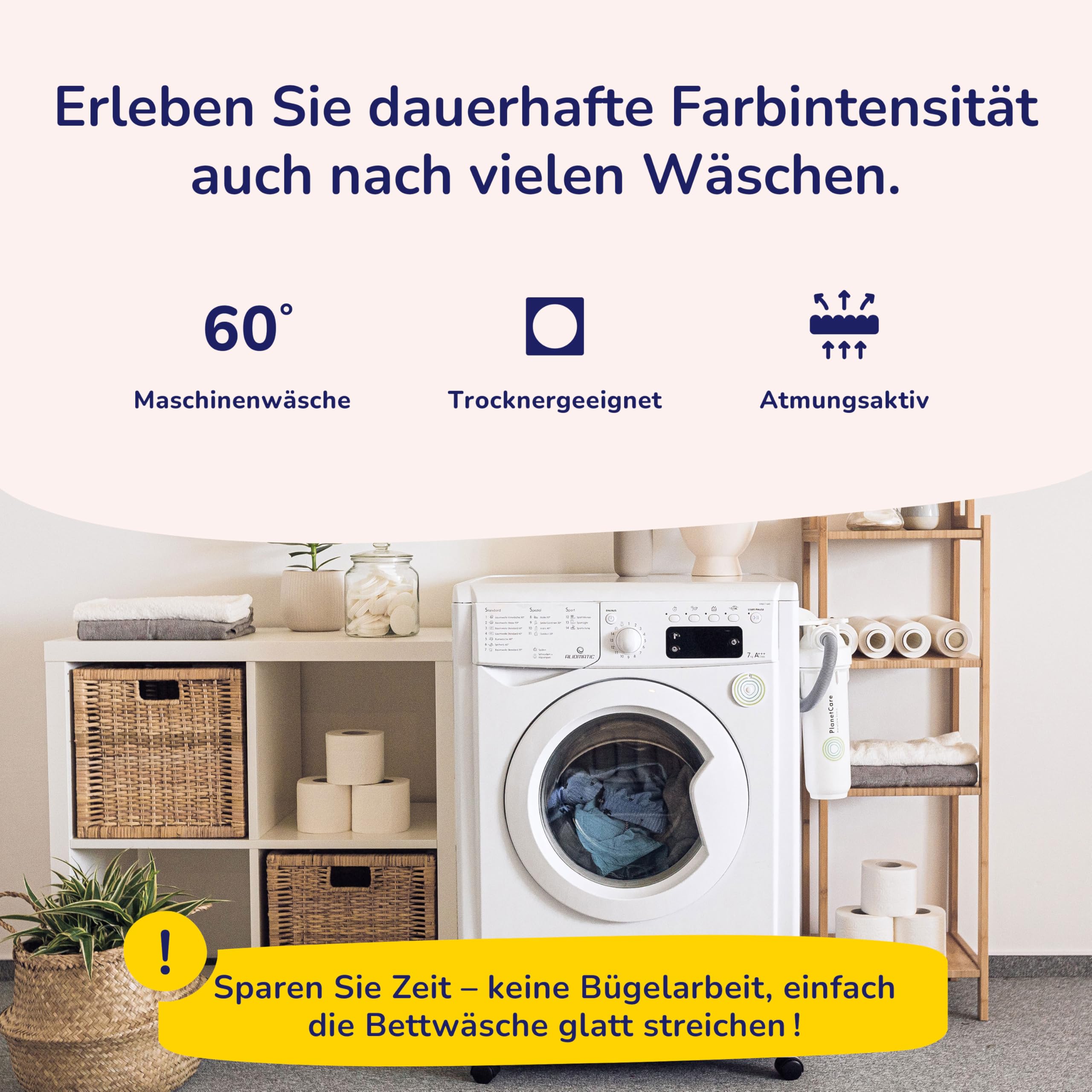 Träumschön Bettwäsche aus 100% Baumwolle 155x220 + 80x80 cm Salbei Mint | Renforcé Bettwäsche mit Reißverschluss, leicht, atmungsaktiv, bügelfrei, ideal für Frühling, Sommer, Made in EU, OEKO-Tex