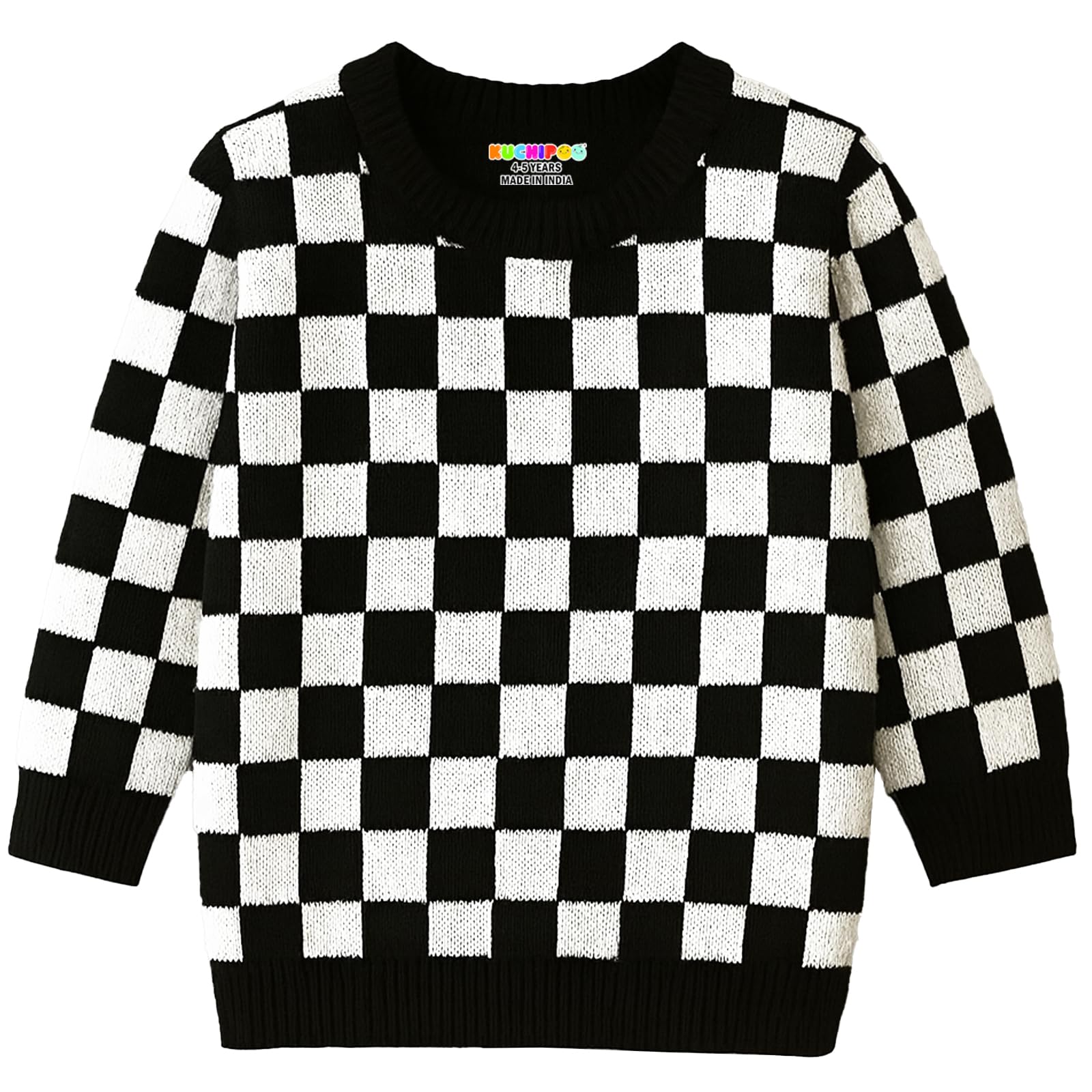 Kuchipoo Boys and Girls ' Winter Wear Knitted Sweater | Full Sleeves Warm Pullover | Casual & Stylish Kids' Jumper-picture-34