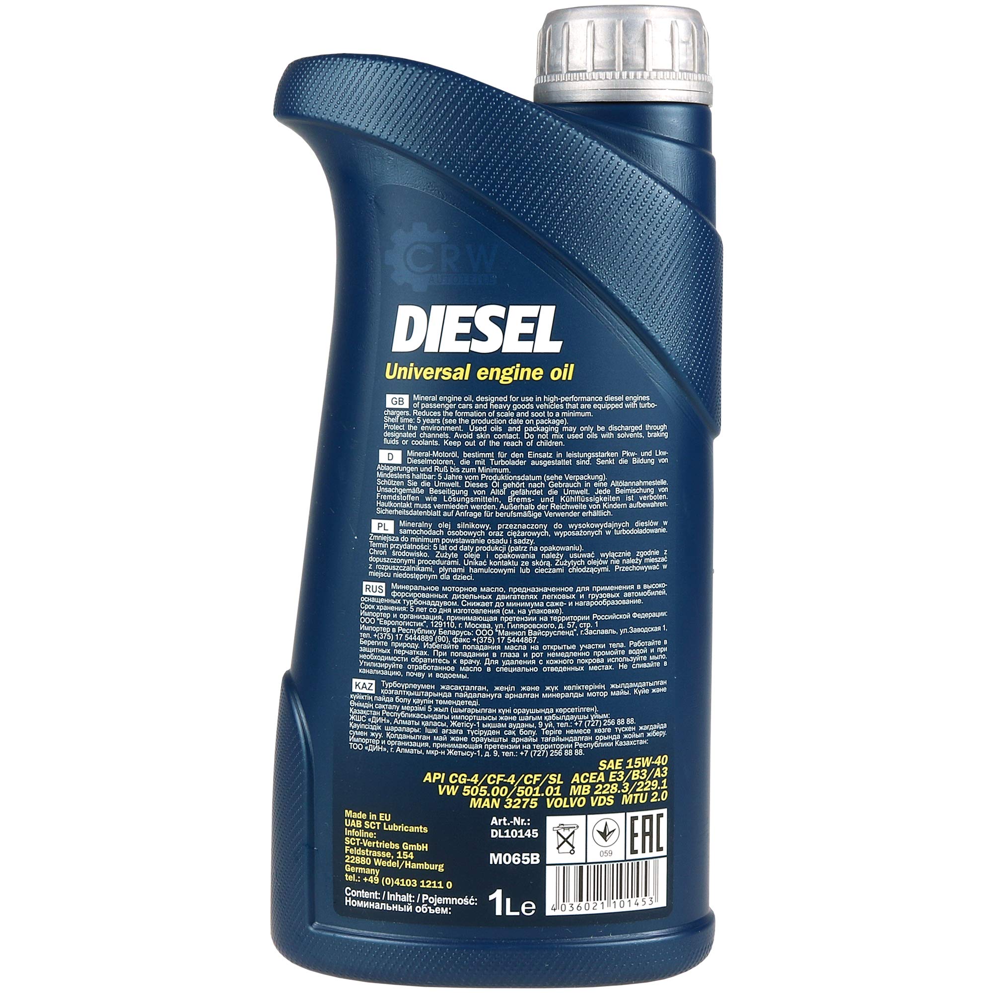 Huile moteur MANNOL 7 l SAE 15W-40 Diesel