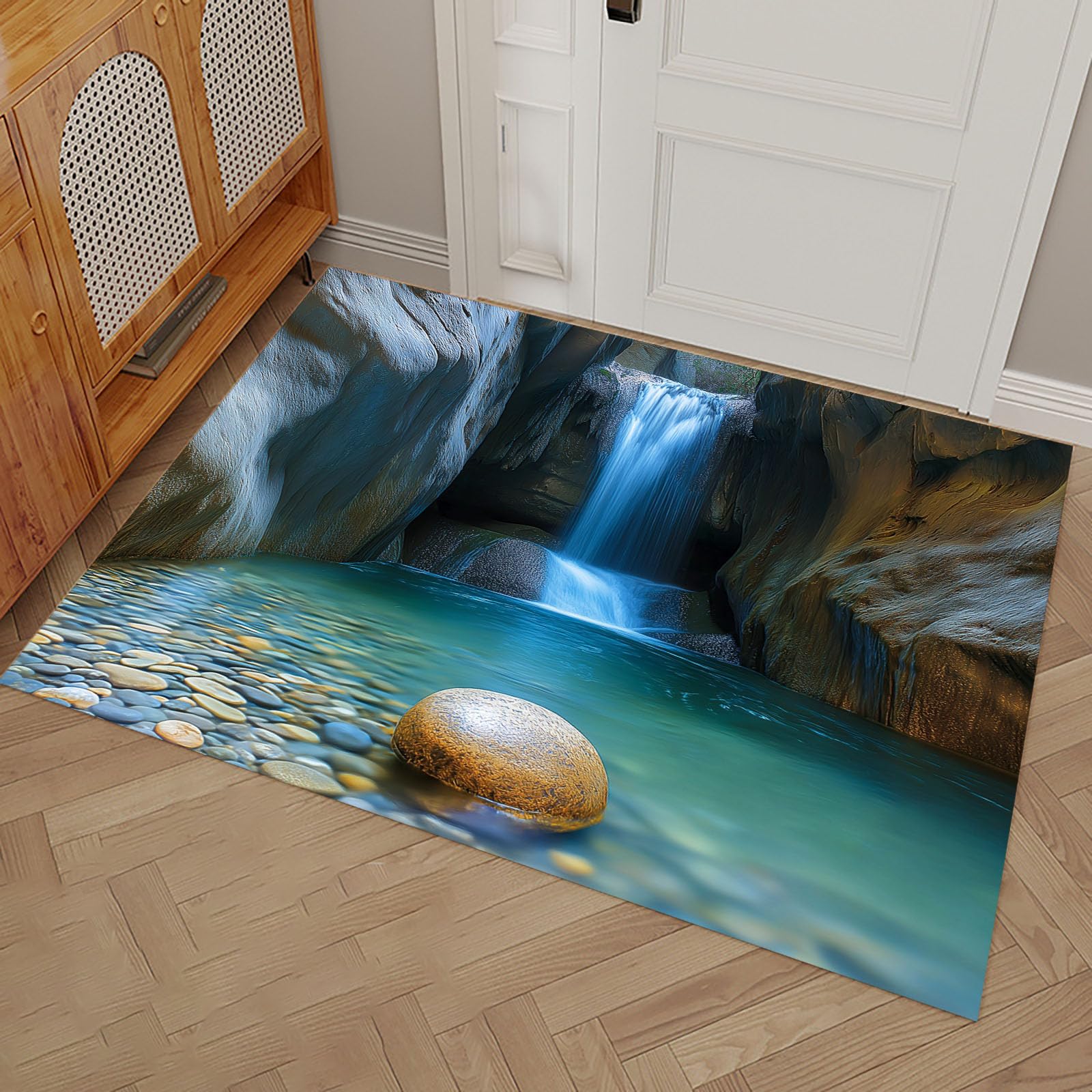 Paillasson interieur 80x120cm antiderapant et lavable pour entree