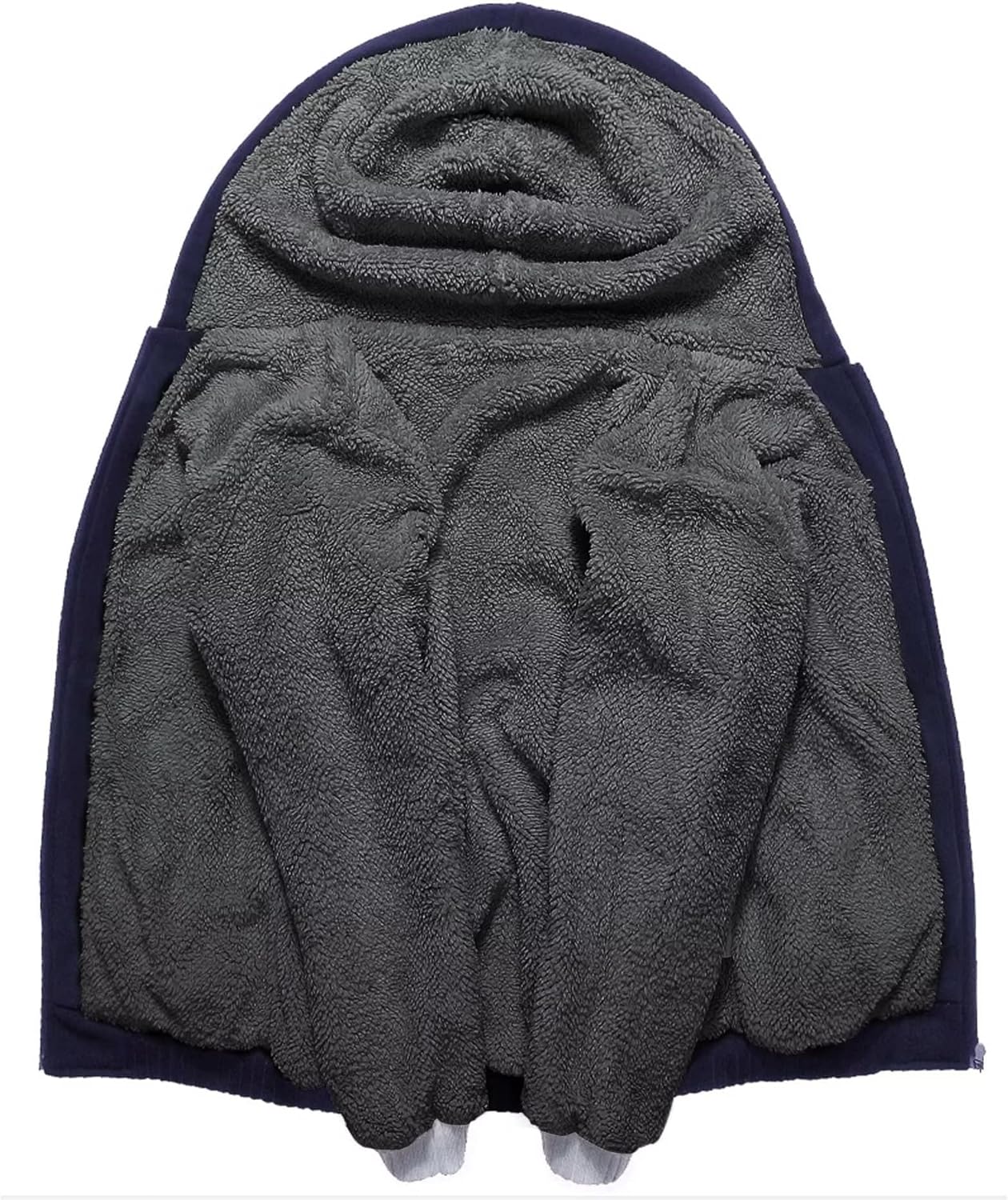 ZITY Boys Zip Up Hoodie Fleece Jacket Kids Sherpa Lined Sweatshirts Outerwear Unisex Warm Winter Coat 6-15 Years Old
