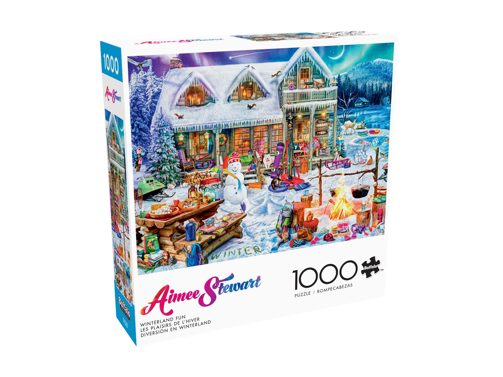 Amazon.com: Buffalo Games - Aimee Stewart - Winterland Fun - 1000