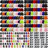 320 Pcs Bulk Winter Beanies Gloves Scarf Sock Sets for Men Women, Fleece Hats for Homeless Donation Charity Bundle (Collision Color)
