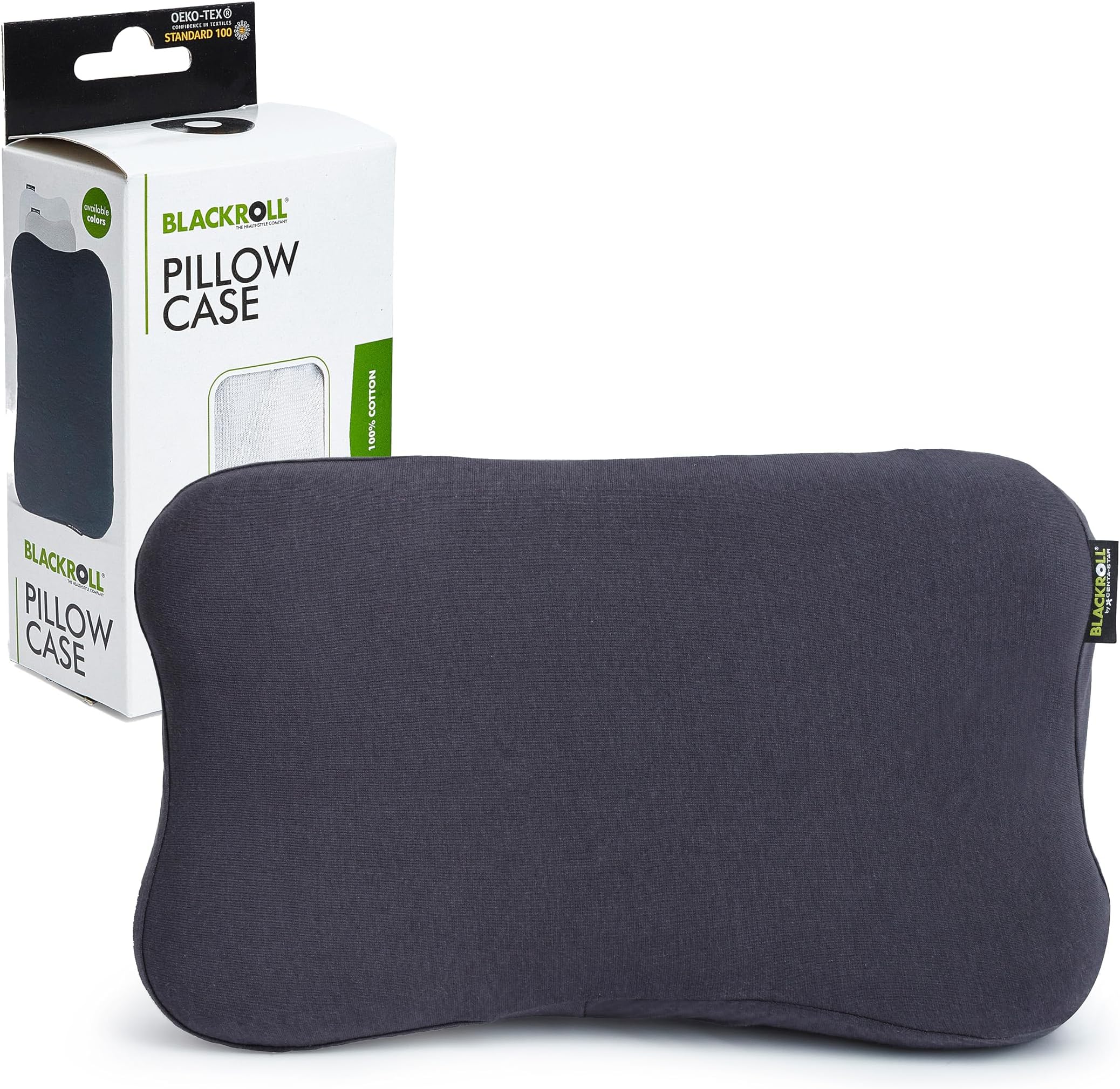 Pillow Case Jersey Cushion Cover 30 x 50 cm for Recovery Pillow, Soft Pillowcase Made Cotton, Dimensionally Stable Cushion Cover without Wrinkles, Anthracite