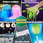 UNGLINGA 150 Expériences Kits scientifiques pour les enfants, S.T.E.M Jouets éducatifs pour les garçons Filles Idées cadeaux d'anniversaire, Volcan, Ensemble de Chimie pour les filles Filles idées cadeaux, Volcano, Ensemble Chimie, Cristal en croissance, Arbre, Pierre gemme