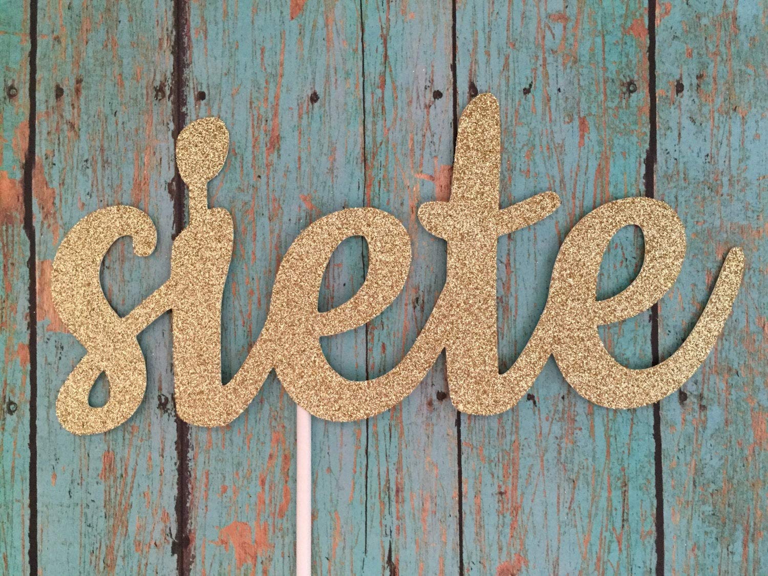 Buy Siete Birthday Cake Topper Siete Cake Topper Spanish 7th Birthday