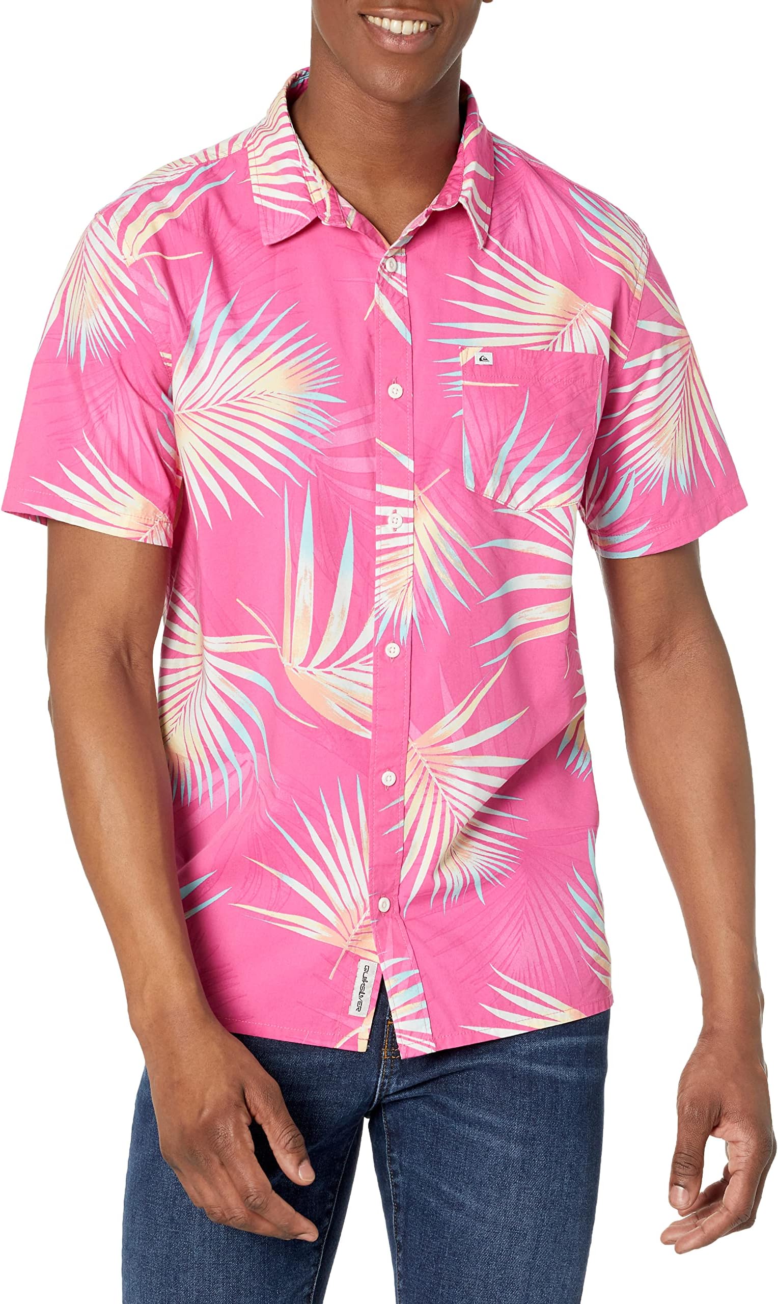 Men's Pop Tropic Button Down Woven Shirt
