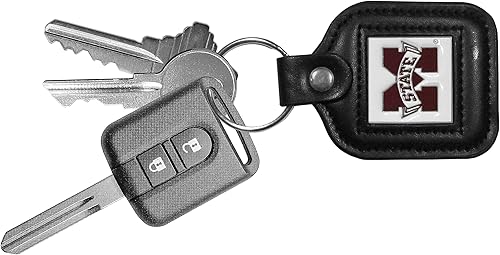 Miniatura 5 de Siskiyou NCAA unisex-adult Square Leather Key Chain