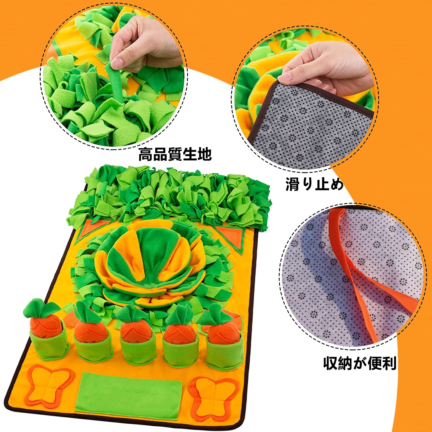 犬用 ノーズワークマット おもちゃ 玩具 小型犬 おやつ隠しマット 早食い防止 Amazon | ノーズワークマット 犬 おもちゃ 犬 玩具 ノーズワーク