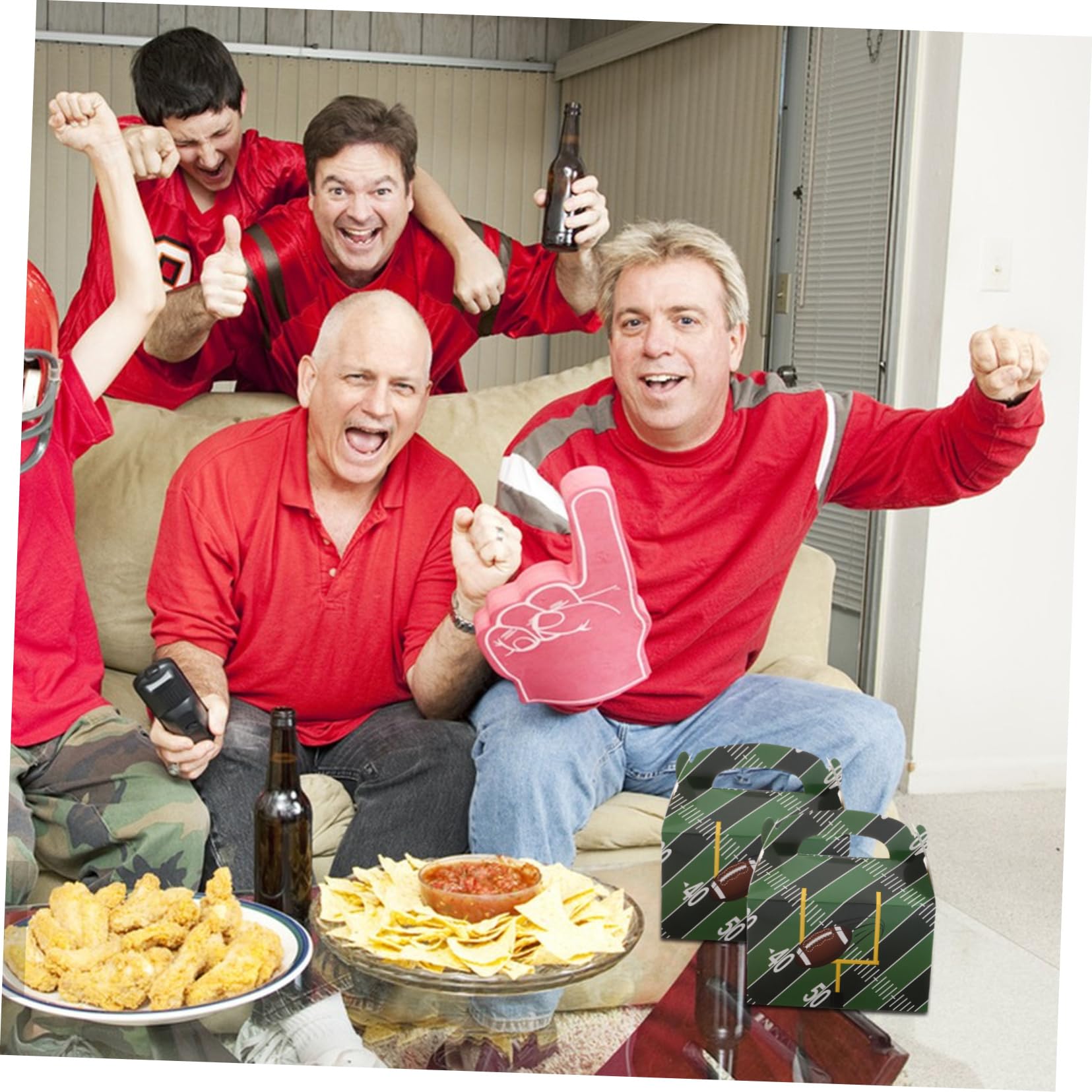 50 Pezzi Scatole per Feste Tema Calcio Contenitori per Dolci e Snack Sacchetti per Compleanni Sportivi per Celebrazioni Sportivi